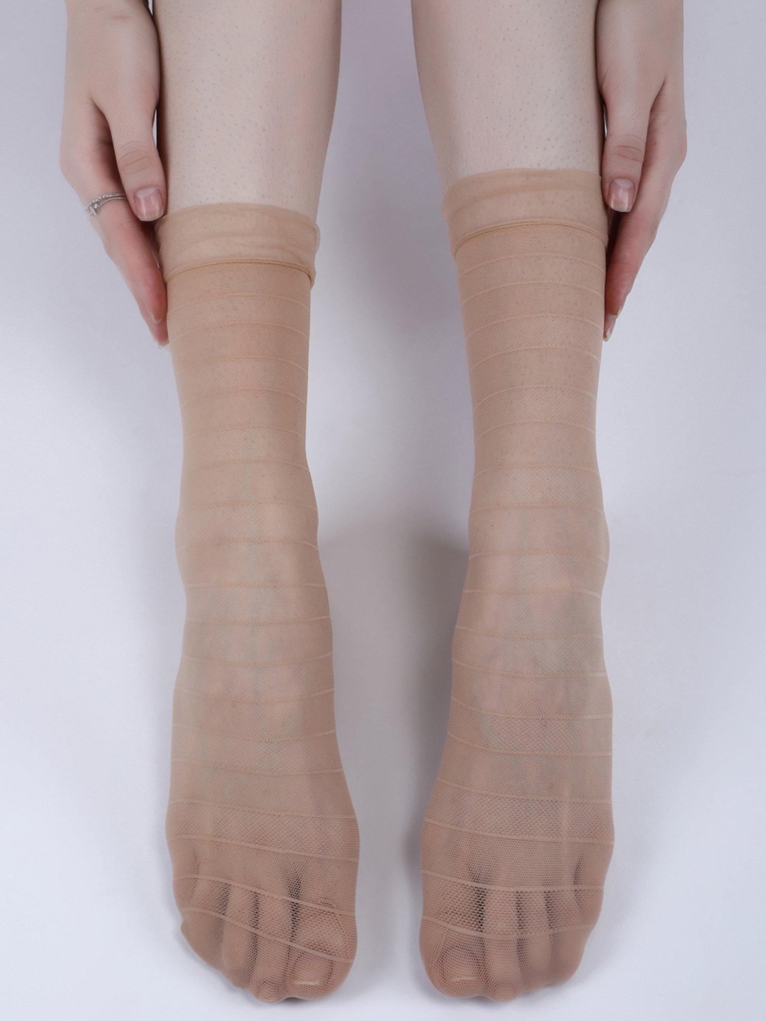 NEXT2SKIN Black & Beige Socks - Pack of 3