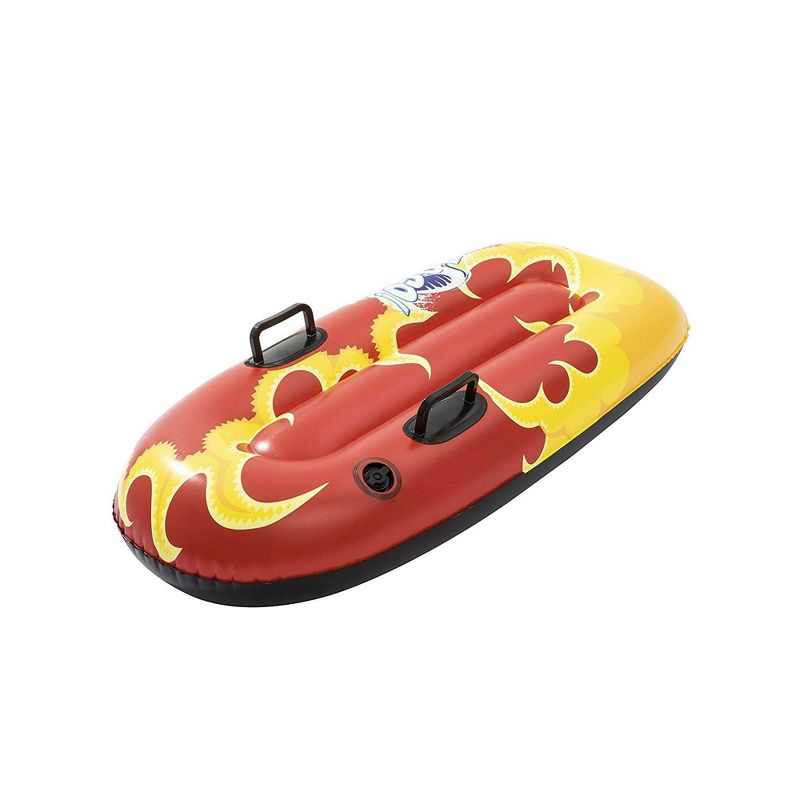 Bestway H2GO Snow Flurryz Sled Outdoor Inflatable Kids Snow Tube Sled, Red