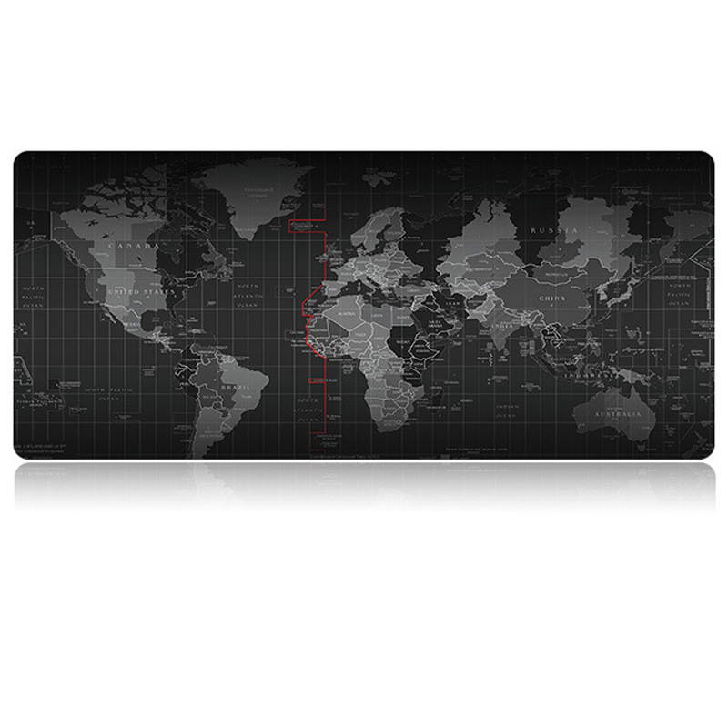 World Map Large Gaming Mouse Pad Mousepad Locking Edge For Laptop PC Anime Mousepad dota2 Mat for gamer