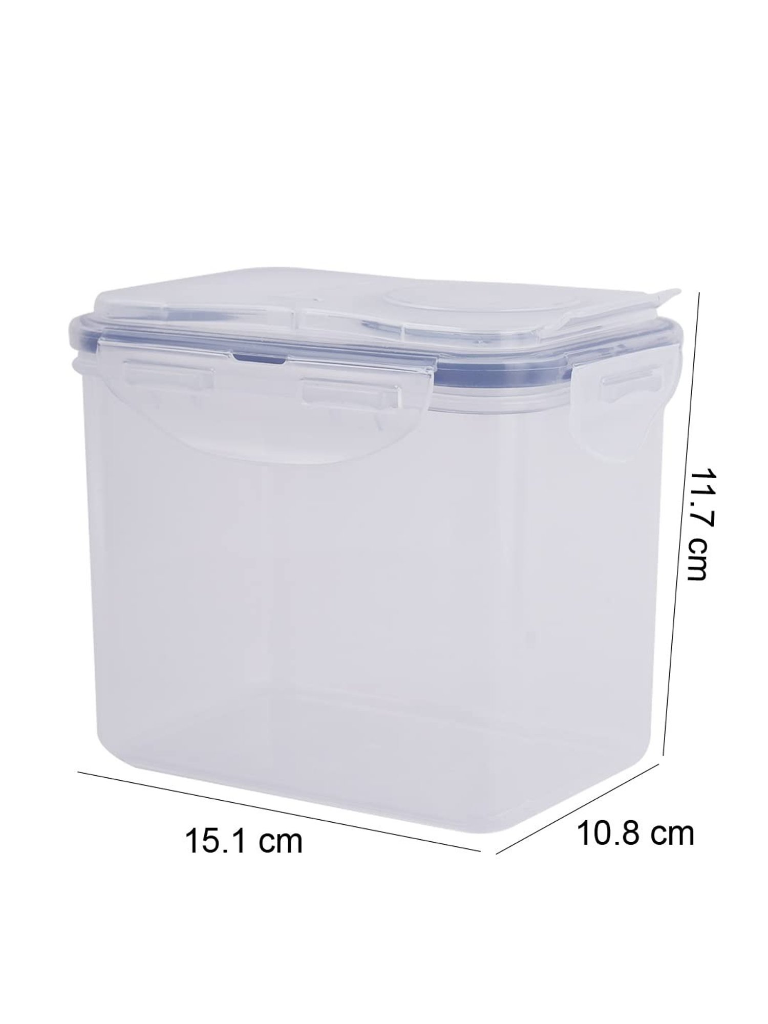 Lock & Lock Transparent Plastic Airtight Food Storage Containers with Flip Lid