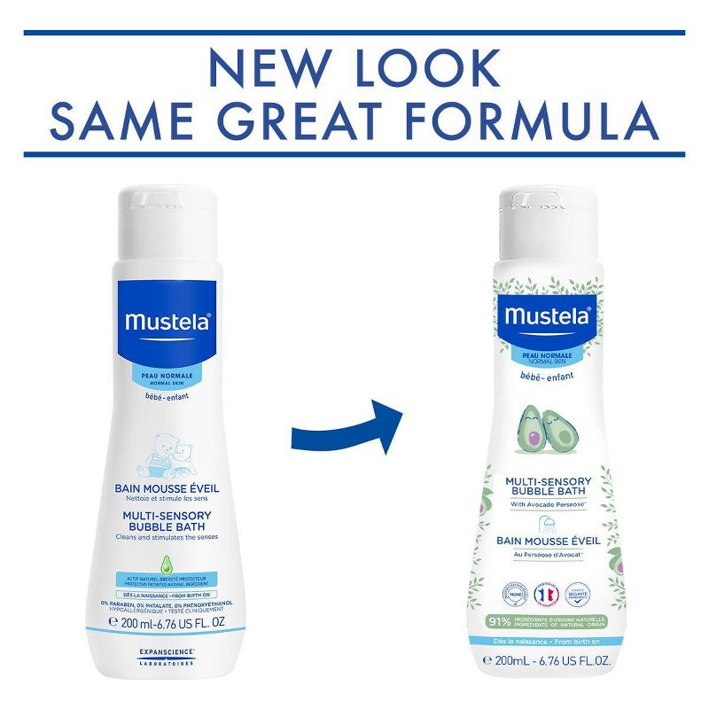 Mustela Baby Bubble Bath Multi-Sensory - 6.76 fl oz
