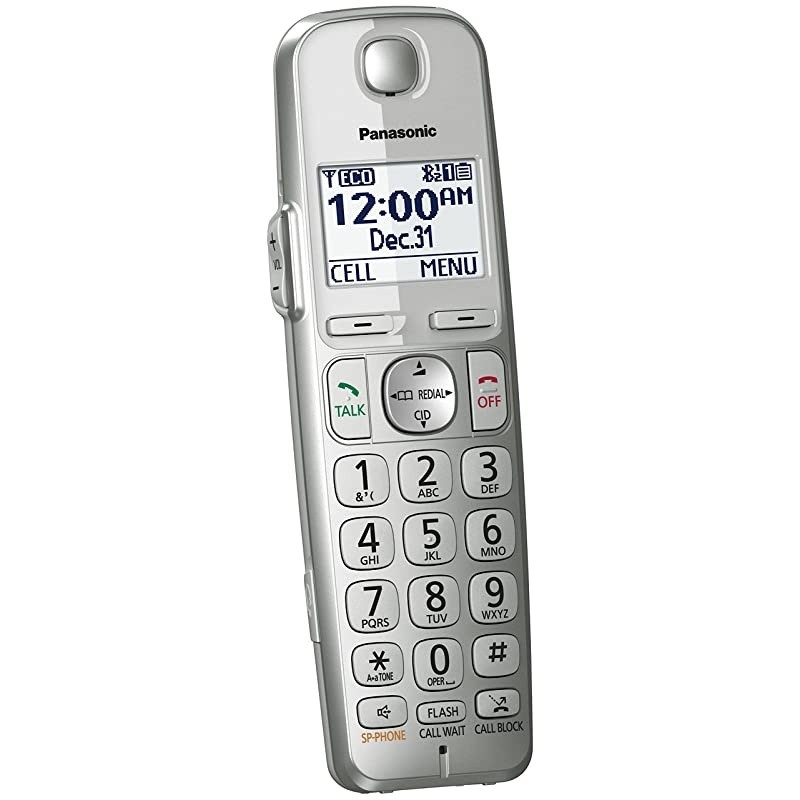 Cordless Phone Handset Accessory Compatible with KXTGE463S KXTGE474S KXTGE475S Series Cordless Phone Systems KXTGEA40S Silver