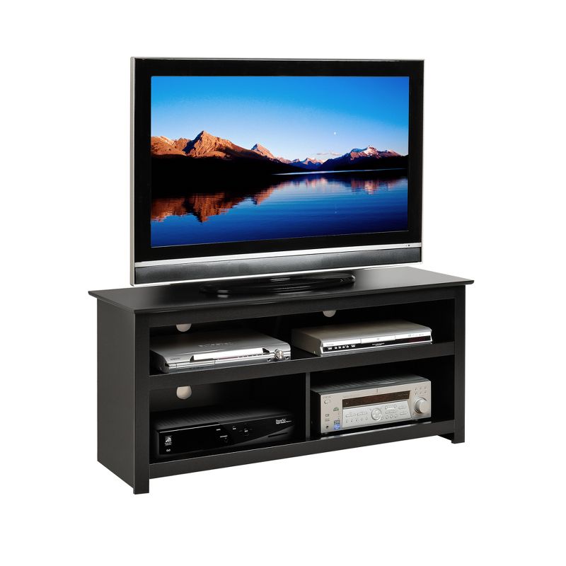 Vasari Flat Panel Plasma/LCD Console TV Stand for TVs up to 48" Black - Prepac