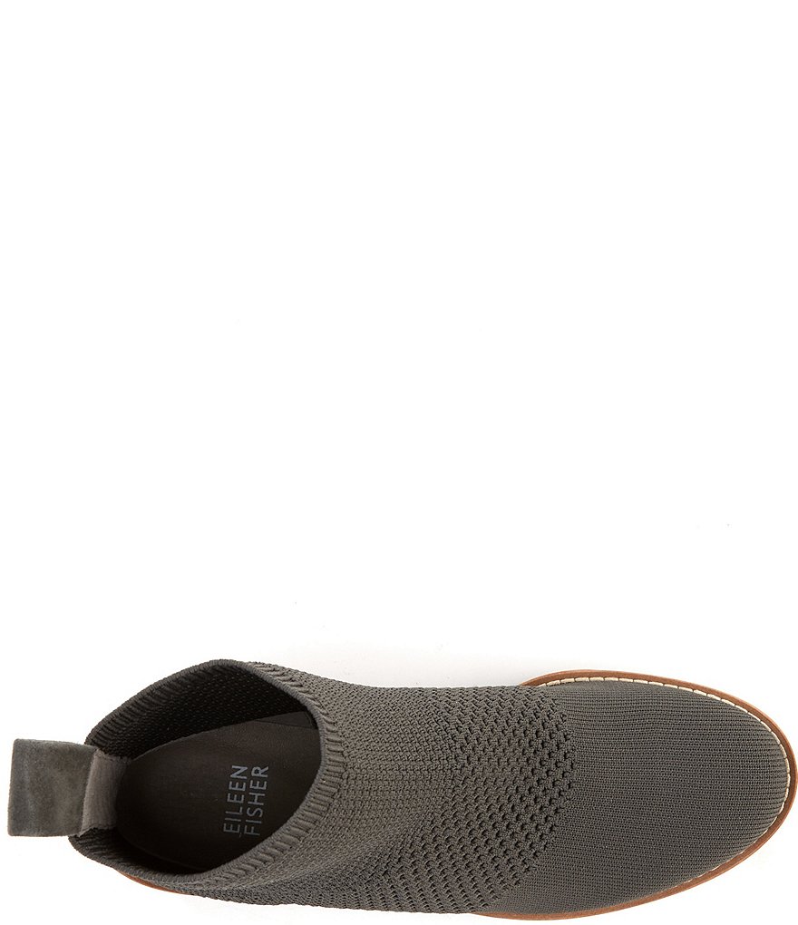 Eileen Fisher London Recycled Stretch Knit Wedge Boots