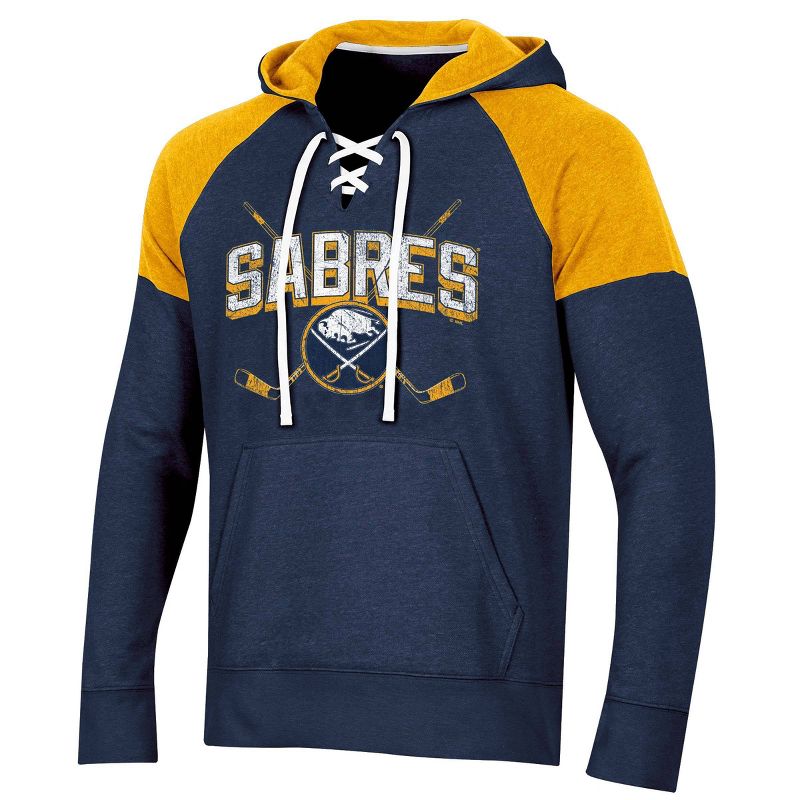 NHL Buffalo Sabres Men's Hat Trick Laced Hoodie - S