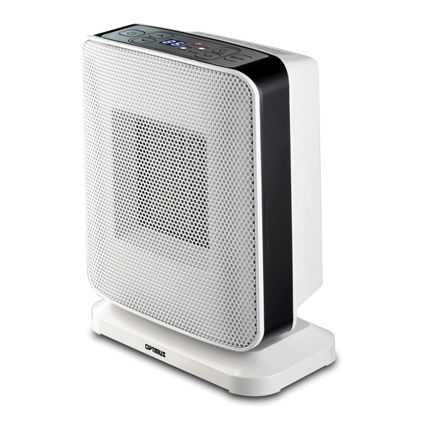 1,500-Watt-Max Portable Oscillating Ceramic Heater with Electronic Digital Thermostat, H-7245