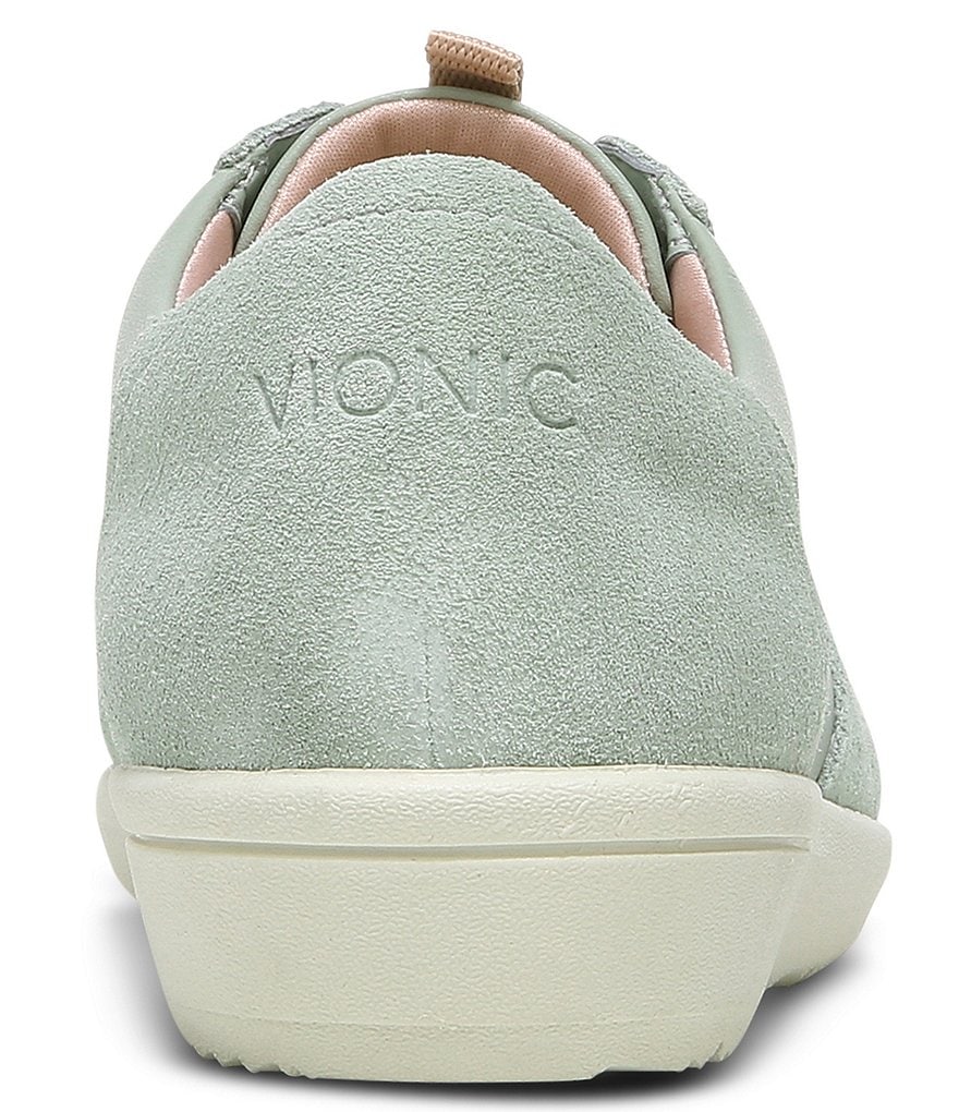 Vionic Karigan Leather And Suede Lace-Up Sneakers