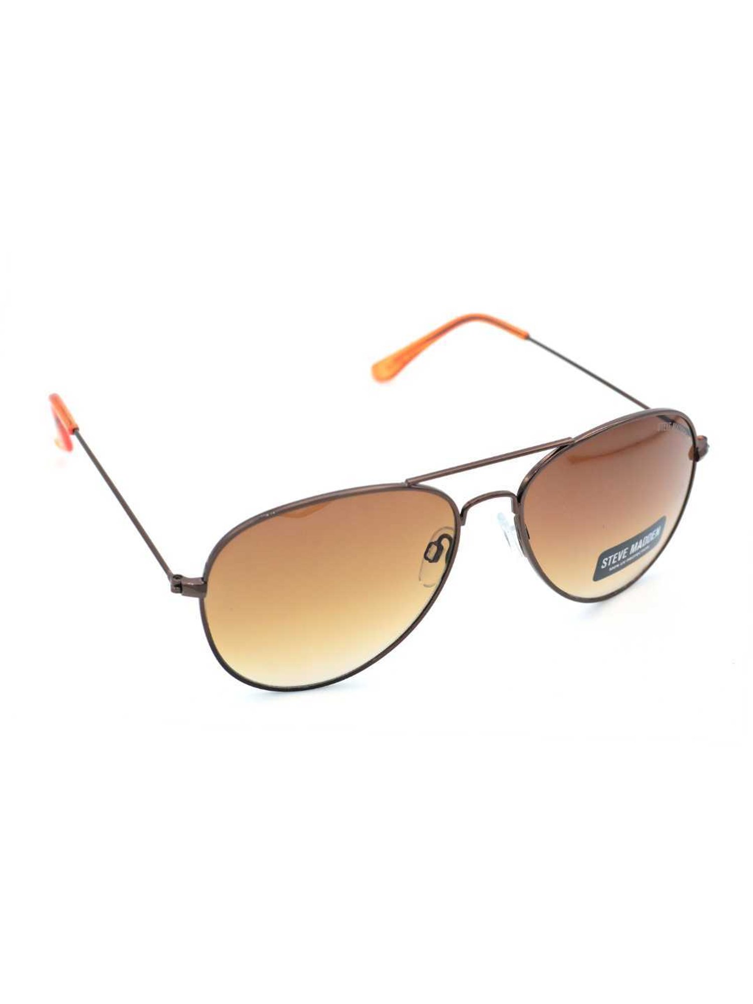STEVE MADDEN Gold Oversize Irregular Unisex Sunglasses