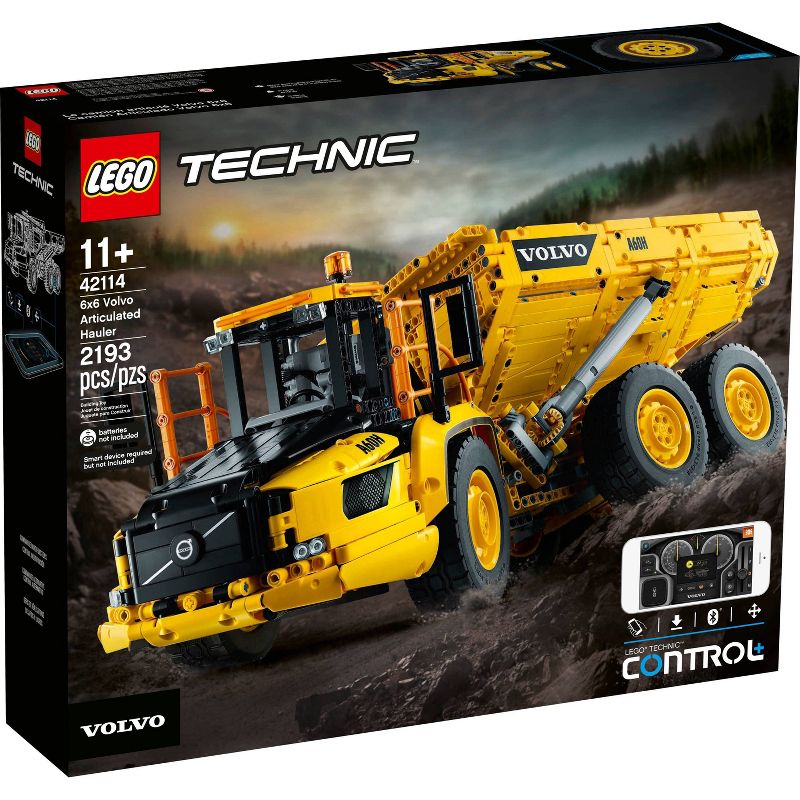 LEGO Technic 6x6 Volvo Articulated Hauler Building Kit for Kids Who Love Construction Toys 42114