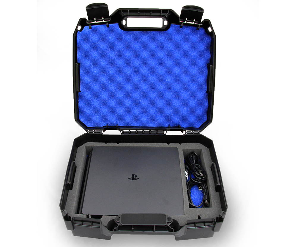 CASEMATIX Console Carrying Travel Case Custom Designed to fit PlayStation 4 Slim PS4 Slim 1TB