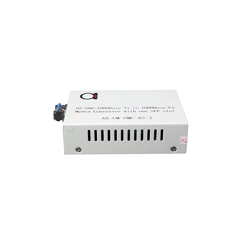 Mode LC Gigabit Fiber Media Converter - Includes LC SFP 20 km (12.42 Miles) LC &ndash; to UTP Cat5e Cat6 10/100/1000 RJ-45 &ndash; Auto Sensing Gigabit or Fast Ethernet Speed - Jumbo Frame - LLF Support