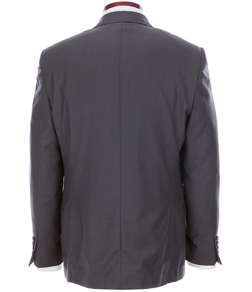 Ralph Ralph Lauren Slim Fit Charcoal Flat Front Solid Wool Suit