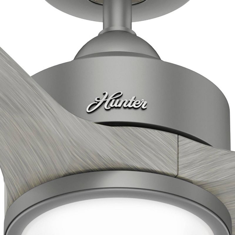 52" Park View Damp Rated Ceiling Fan with Remote Silver (Includes LED Light Bulb) - Hunter Fan