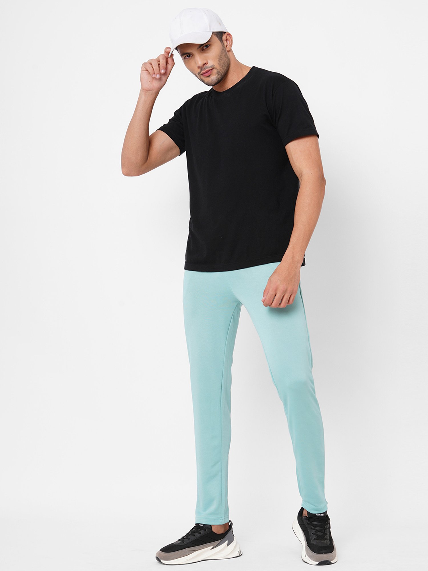 Fitz Light Green Slim Fit Trackpants