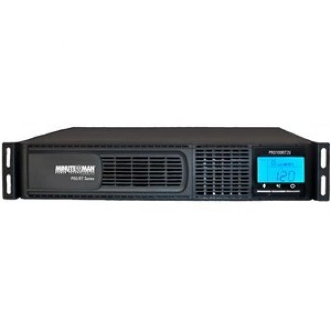 PR1000LCDRT2U Smart App Sinewave UPS System, 1000VA/900W, 8 Outlets, AVR, 2U Rack/Tower Black