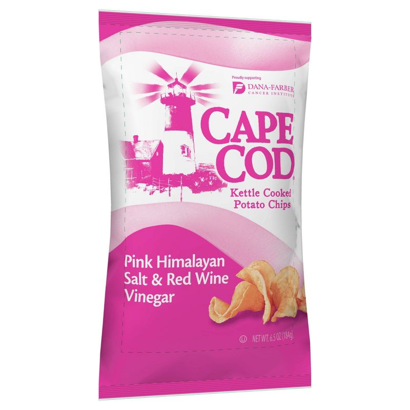 Cape Cod Pink Himalayan Salt & Red Wine Vinegar Kettle Cooked Potato Chips - 6.5oz
