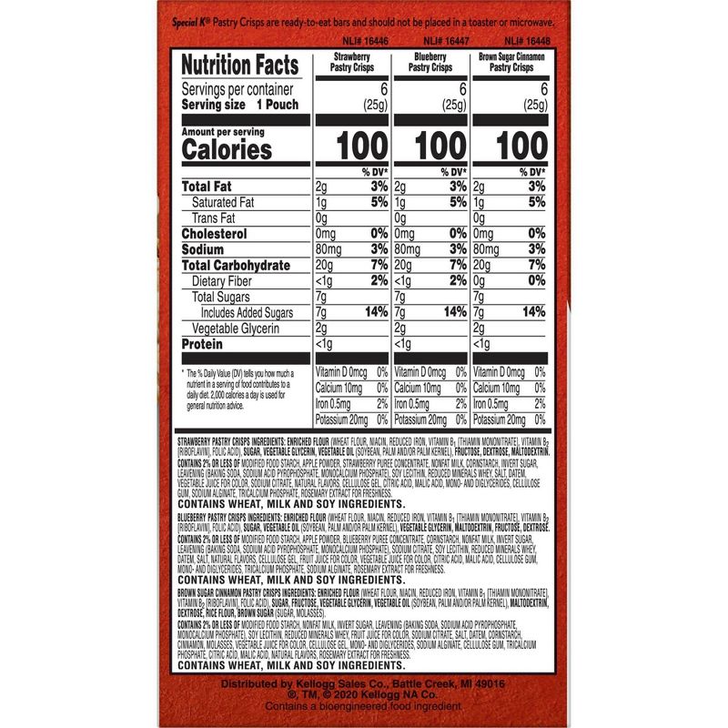 Special K Pastry Crisps Variety  Pack - 15.84oz/36ct