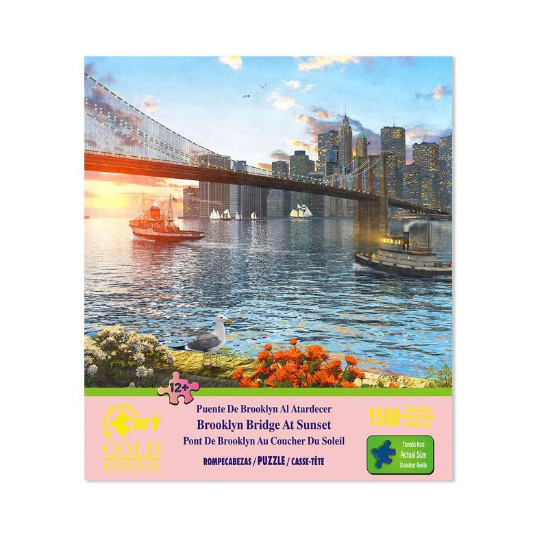 Wuundentoy Gold Edition: Brooklyn Bridge at Sunset Jigsaw Puzzle - 1500pc