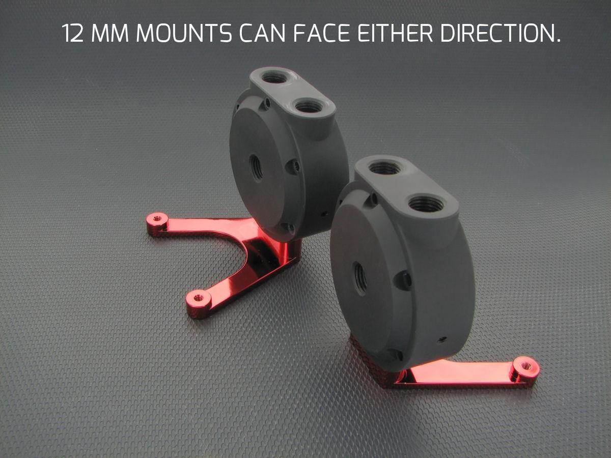 Monsoon MMRS End Cap (MMRS-SP-1P) with Two Side-Ports and One End-Port, Black