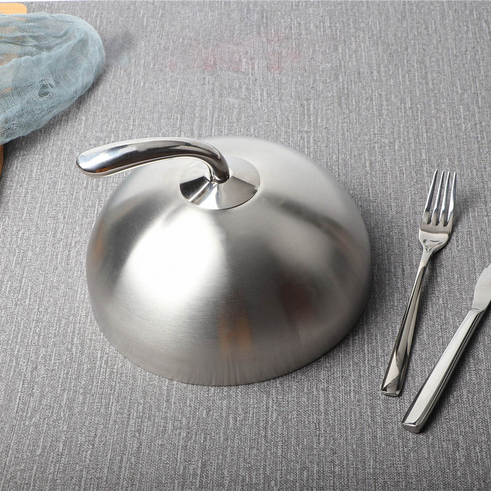 1Pc Protective Food Cover Stainless Steak Cover for Protection Kitchen Restaurant