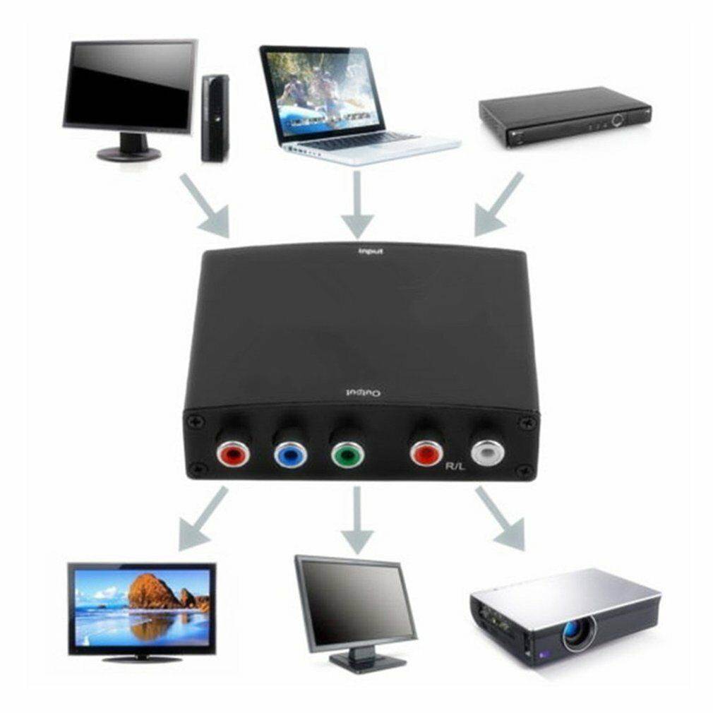 4K HDMI to YPbPr Converter HD Video Converter HDMI to 5 RCA RGB Component YPbPr Video R/L Audio Converter Adapter