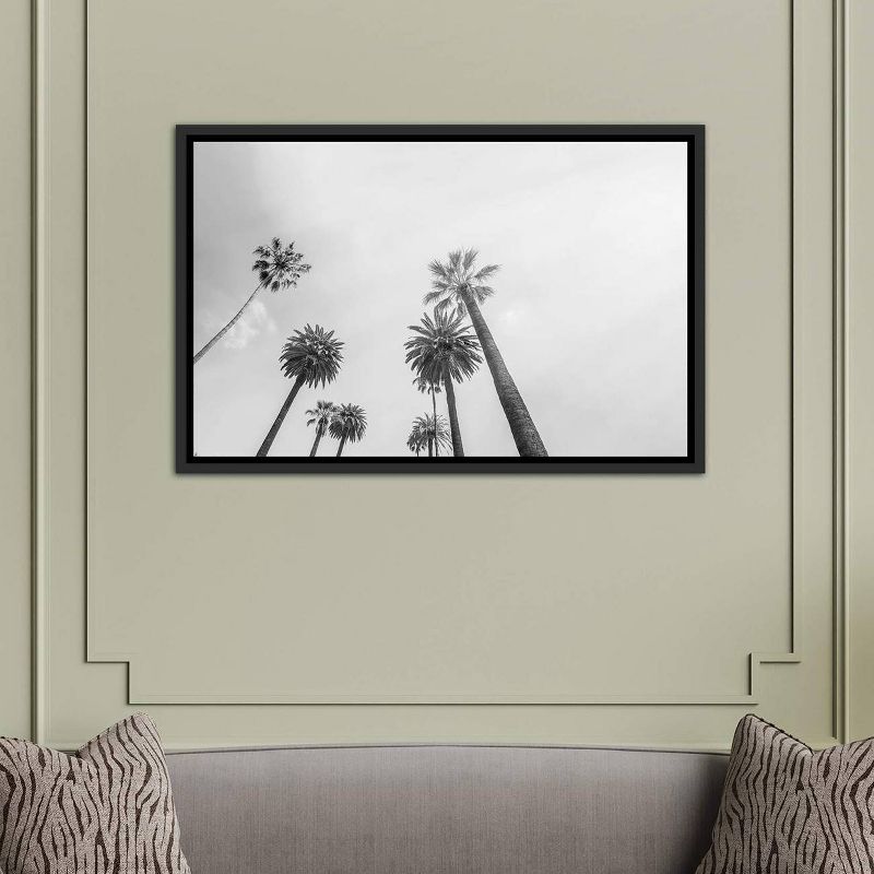 40" x 26" 8 Palms by Honeymoon Hotel Framed Canvas Print Black - iCanvas