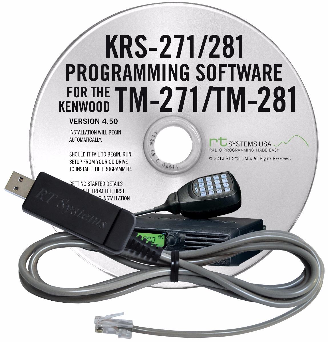 RT Systems KRS-271/281 Programming Software and USB-K5D Cable for the Kenwood TM-271/TM-281