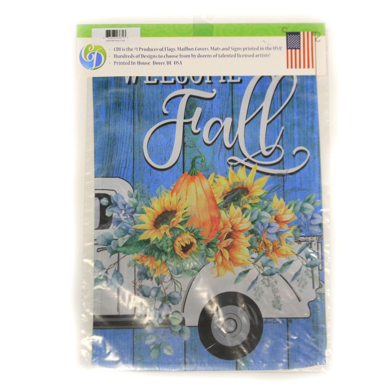 Home & Garden 18.0" Floral Truck Flag Double Sided Sunflowers Custom Decor  -  Flags