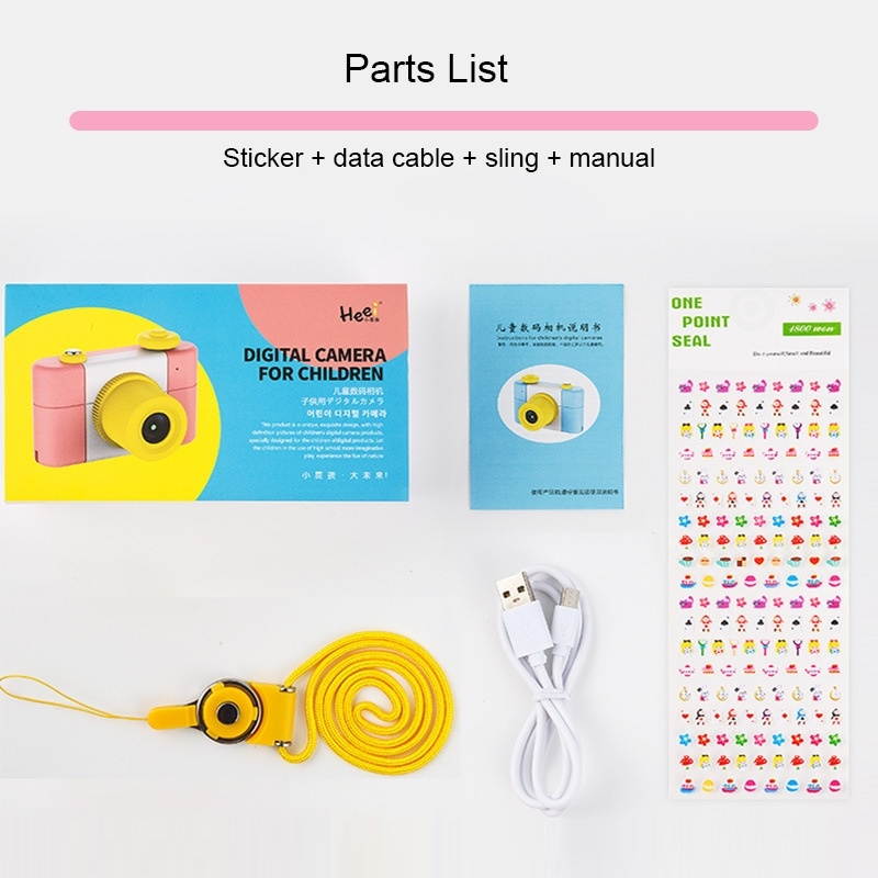 2.0 Mega Pixel 2.0 inch TFT Screen Silicone Shockproof Digital SLR Camera for Children