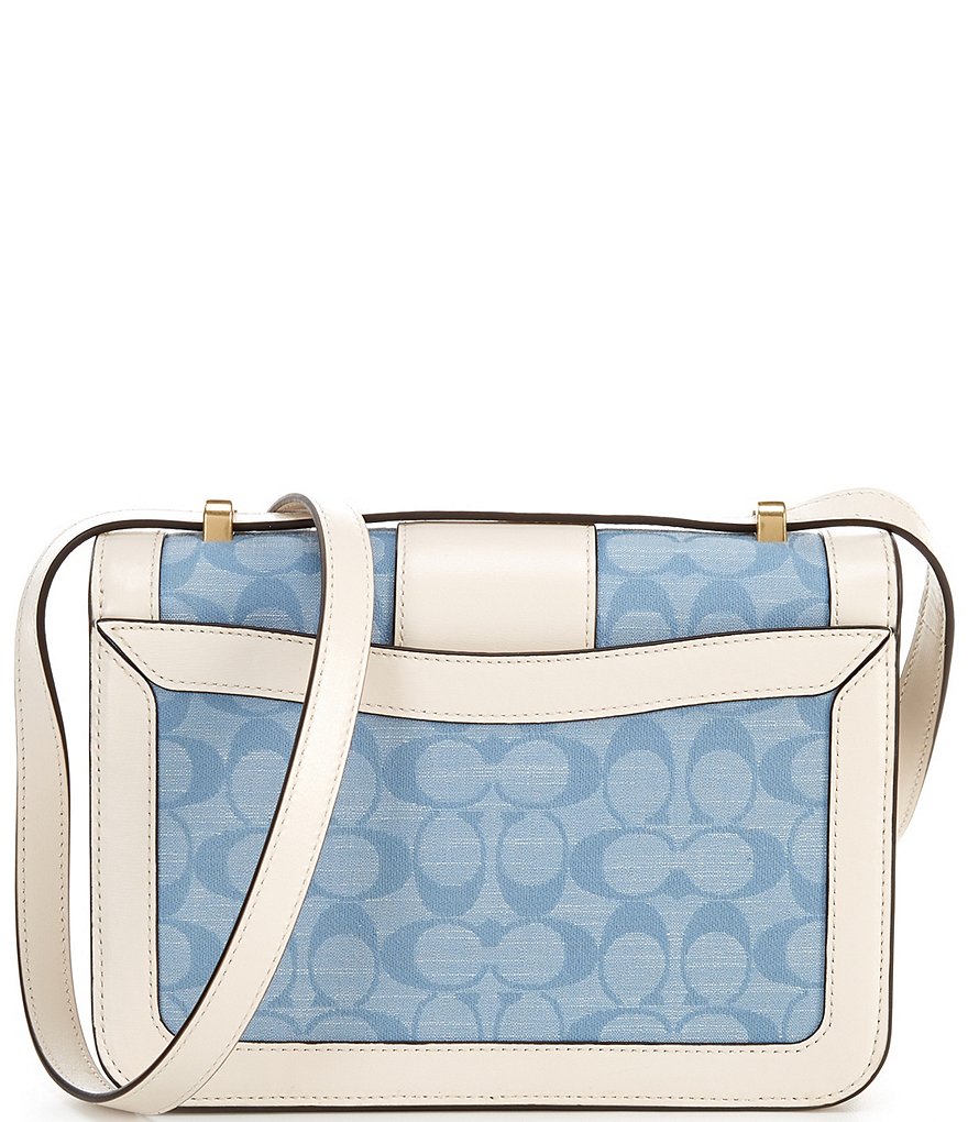 COACH Signature Chambray Allie Shoulder Bag