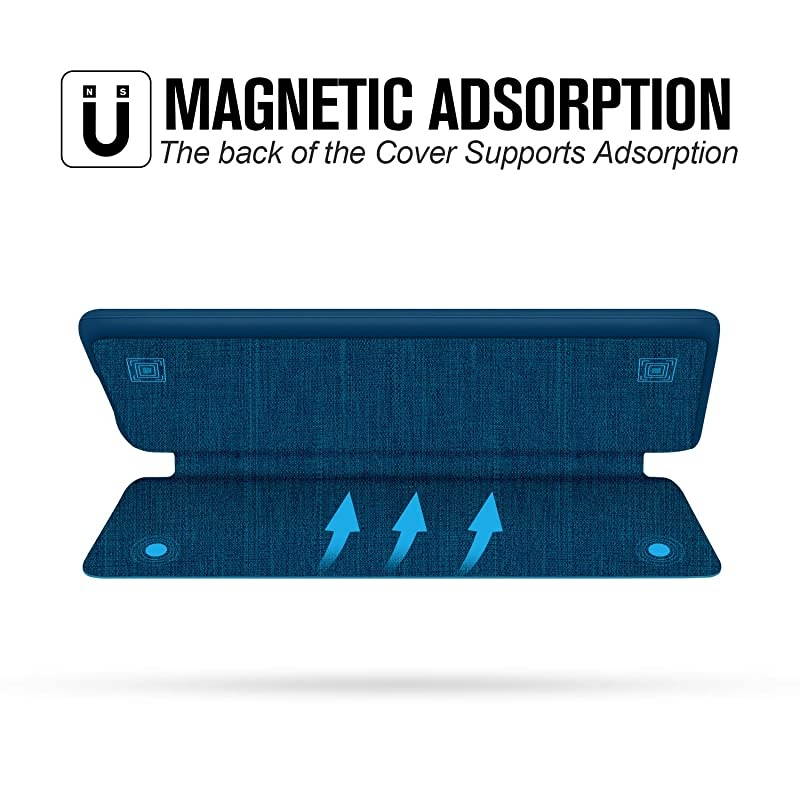 Fabric Case for Waterproof Kindle Paperwhite 10th Gen 2018 - Thinnest&Lightest Smart Cover with Auto Wake/Sleep - Support Back Cover adsorption(not fit New Kindle 10th 2019),K10 A-Blue