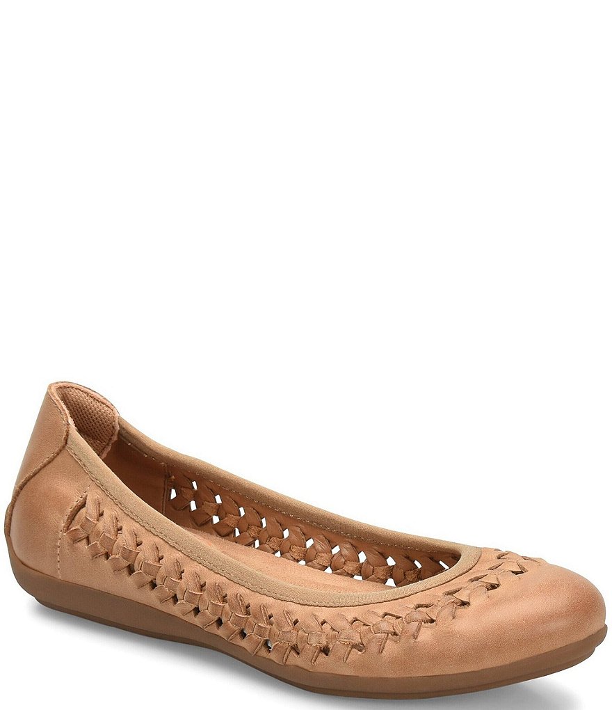 Comfortiva Marilu Woven Leather Slip-On Flats