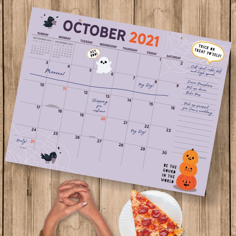 2021-22 Academic Desktop Calendar Monthly Theme Monthly - The Time Factory