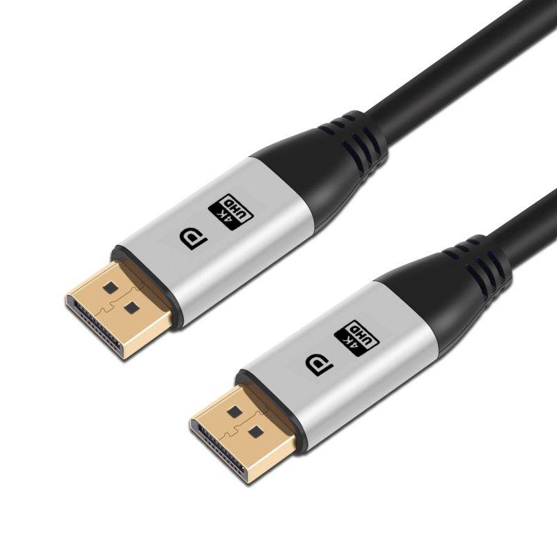 DisplayPort Cable 1.4, DP Cable 6.6ft/2M, [4K@60Hz, 2K@144Hz, 2K@165Hz], Nylon Braided High Speed DisplayPort 1.2 Cable, Compatible for Gaming Monitor, TV, PC, Laptop and More