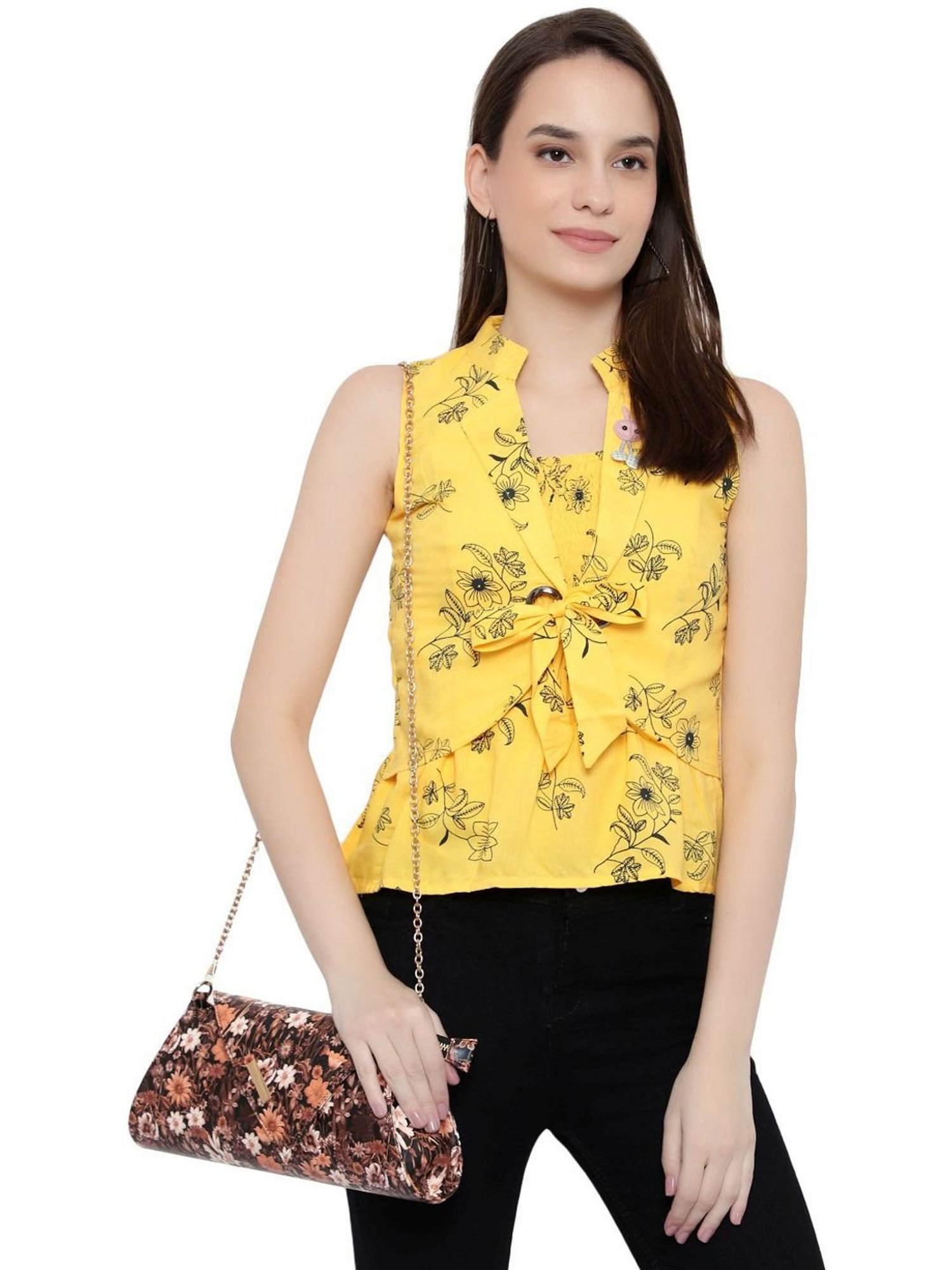 Spice Art Brown Clutch