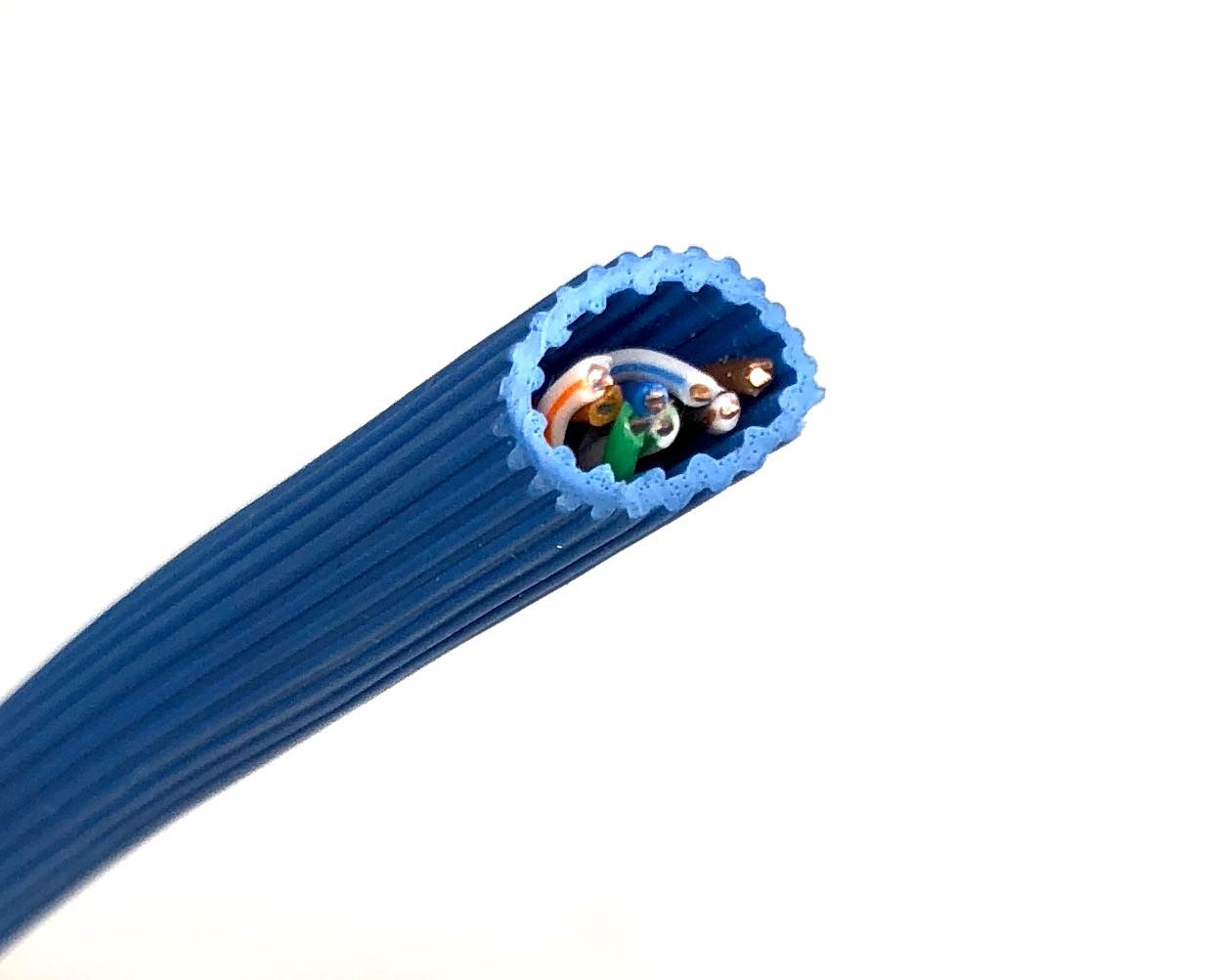 Micro Connectors, 100-Meter Augmented Cat 6A UTP 10GbE Ethernet Bulk Cable, Color-Blue (TR4-536T)