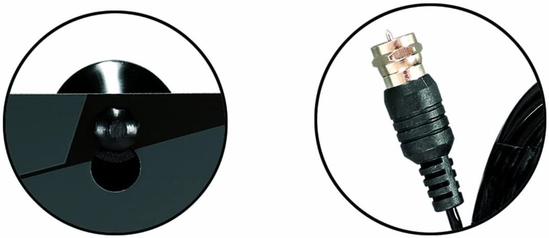 As Seen on TV HD-12 HD Clear Vision Ultra-Thin High Performance Indoor HDTV Antenna - Free Over The Air Digital TV