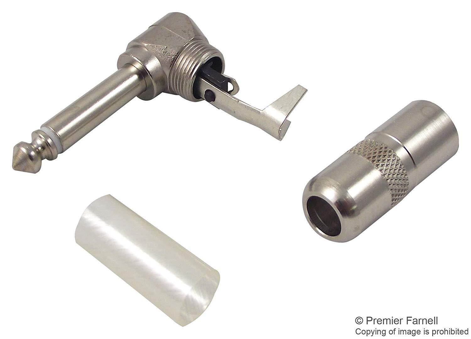 Switchcraft 1/4" Mono 2-Conductor Right Angle Plug (Type 226)