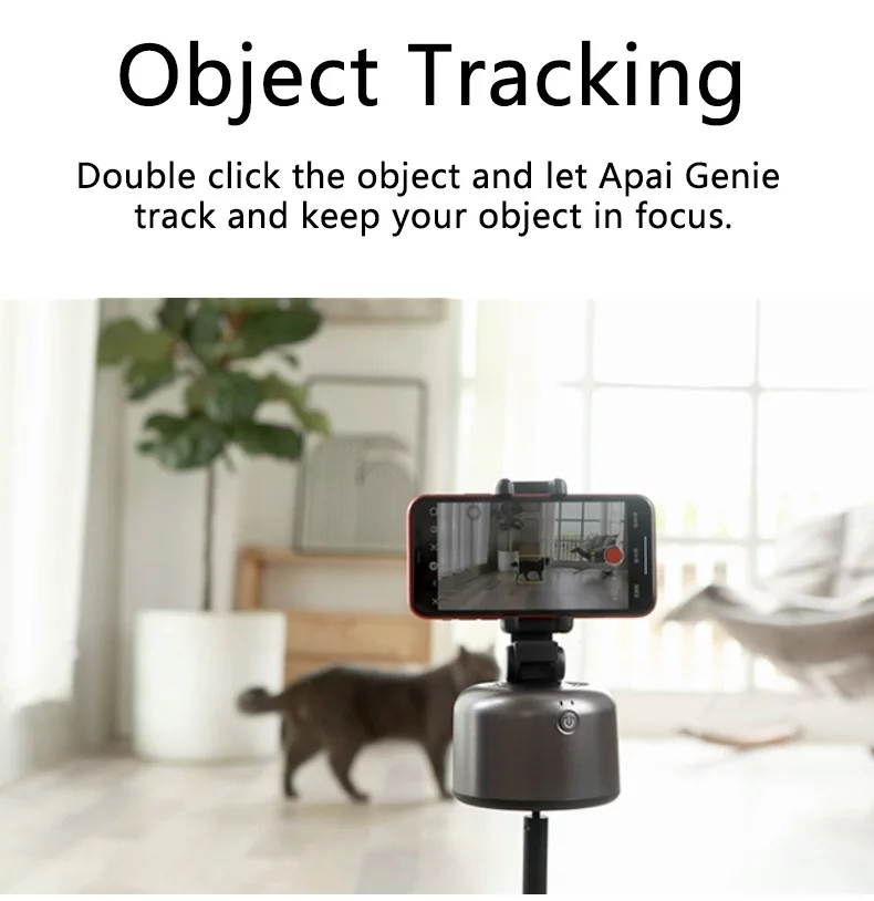Apai Genie II 360 Degree Rotation Selfie stick Mount mobile holder accessories holder Auto Smart Shooting Intelligent Objet & Face Tracking Gimbal Holder