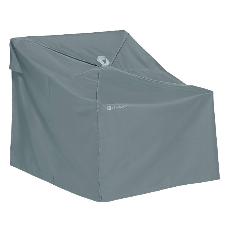 Storigami Easy Fold Large Lounge Chair Cover Monument Gray - Classic Accessories