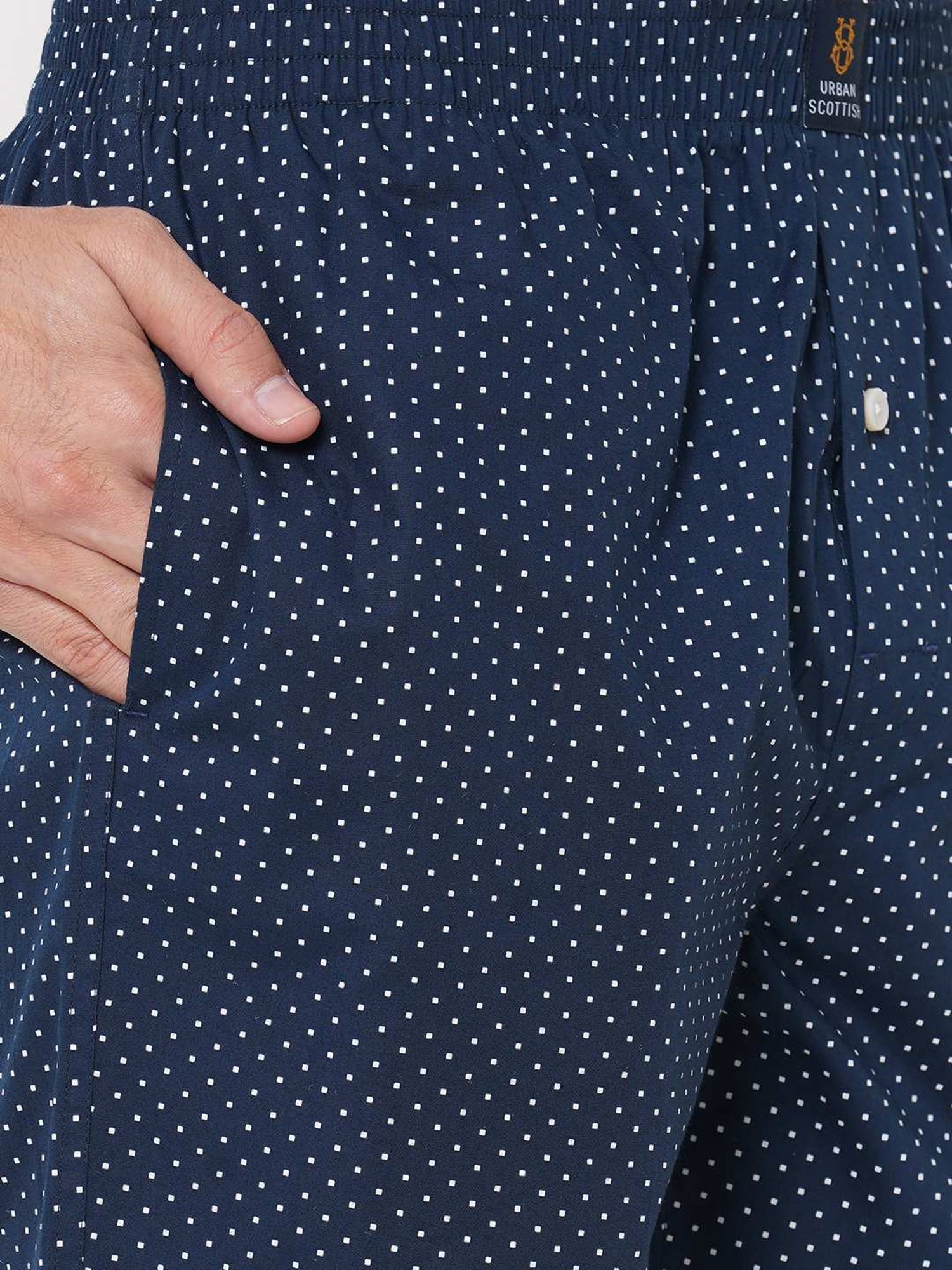 Urban Scottish Multicolored Regular Fit Printed Boxers - Pack Of 3