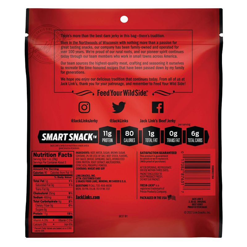 Jack Link's Original Beef Jerky - 2.85oz