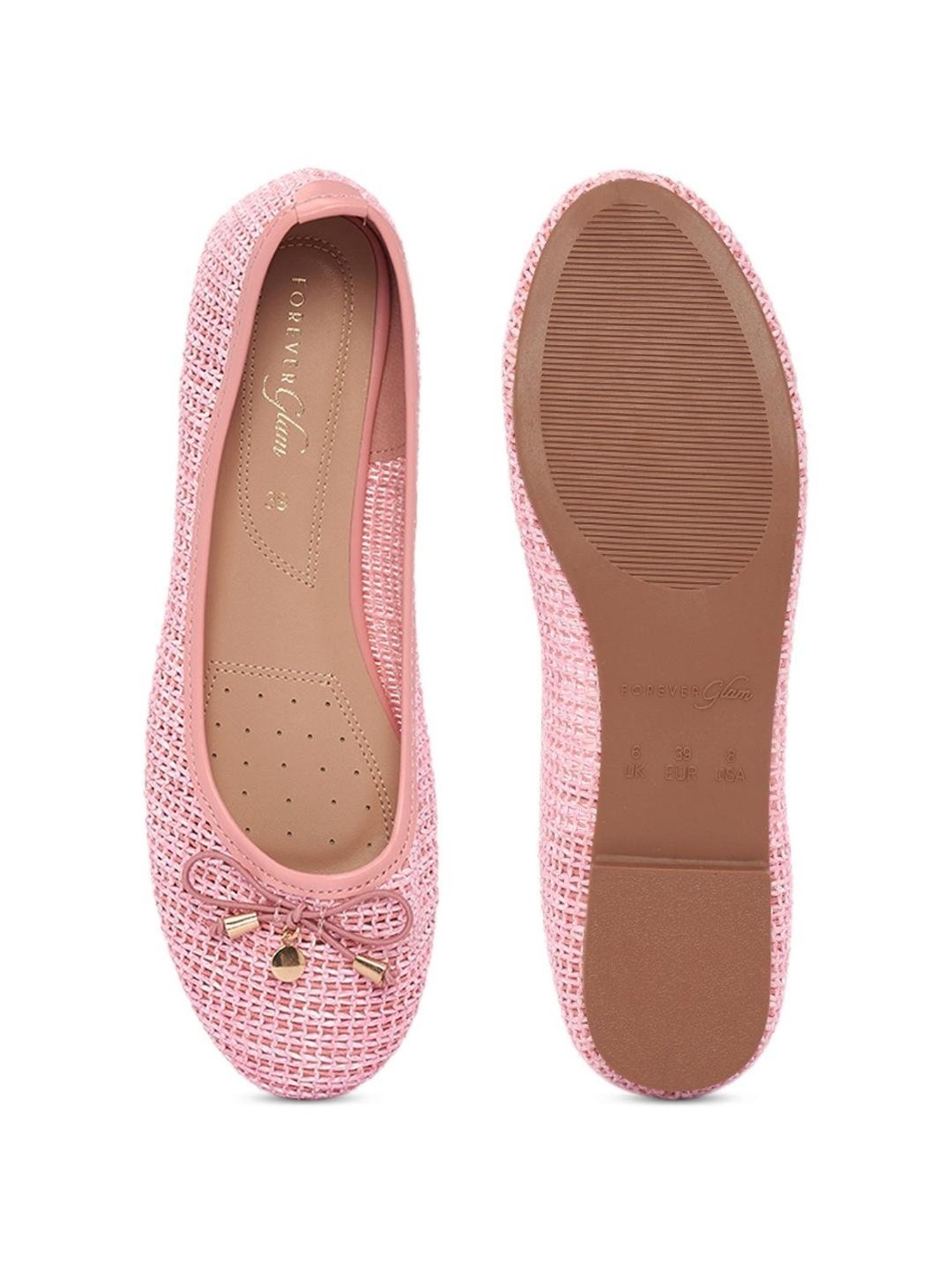 Forever Glam by Pantaloons Women's Pink Flat Ballets