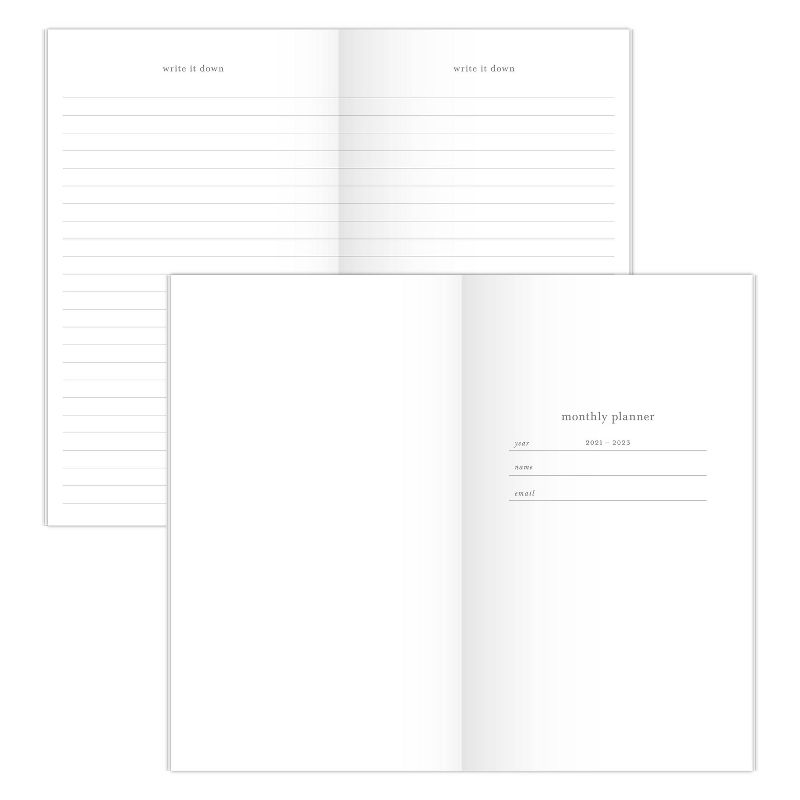 2021-23 Academic 2-Year Packet Planner 3.625" x 6.25" Monthly White with Black Dots - Sugar Paper™