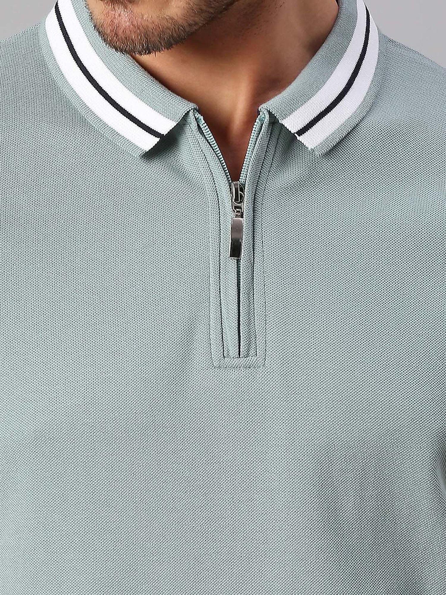 Dennis Lingo Turquoise Regular Fit Polo T-Shirt