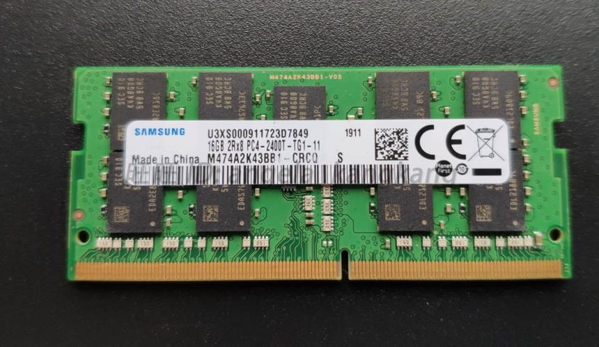 MCPNAND Replacement   16GB DDR4 2400 Mbps 2R x 8  SODIMM 1.2 V  For Laptop (Samsung M474A2K43BB1-CRC alternative)