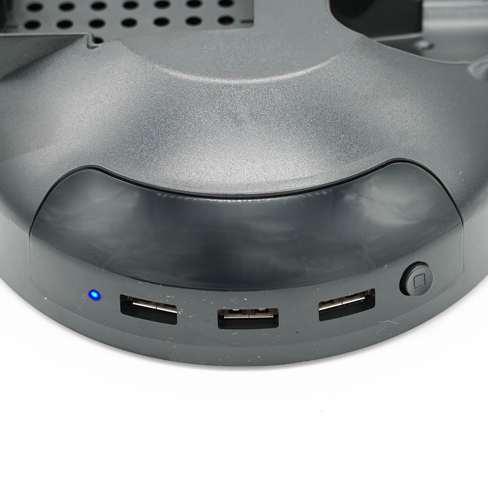 Multifunction Stand Vertical Stand Cooling Fan Charging Station Discs Storage for Xbox One X