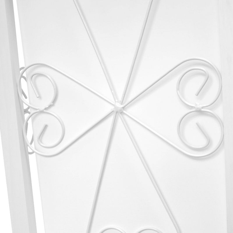 Etagere Storage Shelf Floor Lamp with Linen Shade White - Simple Designs