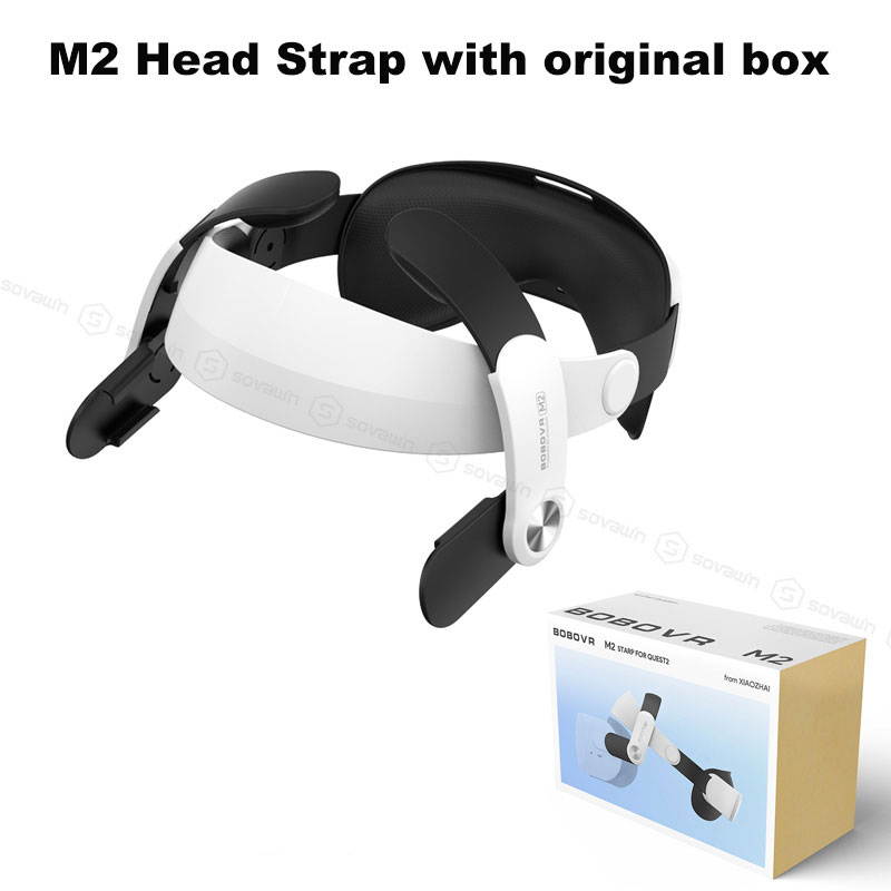 Adjustable BOBOVR M2 Strap  for Oculus Quest2 Virtual Reality Helmet Head Strap Halo Strap Improve Plate Breathable Leather Accessories