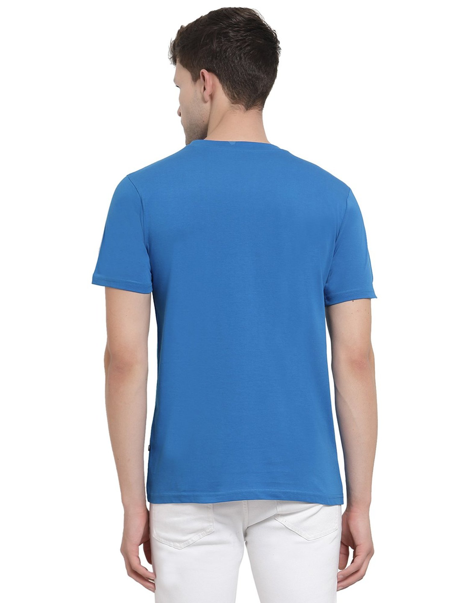 Proteens Royal Blue Printed Round Neck T-Shirt
